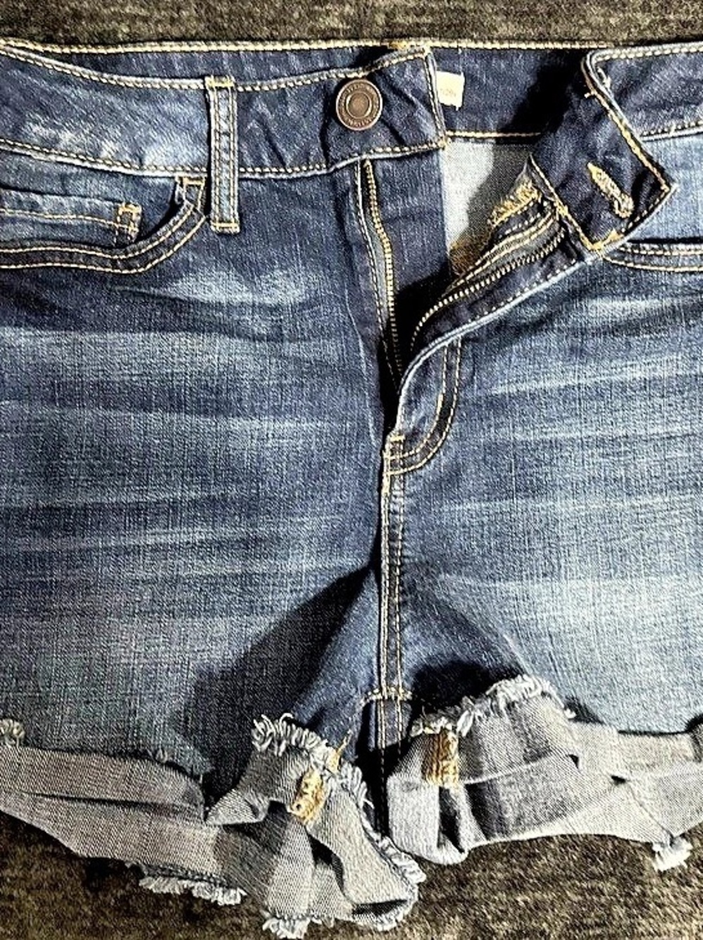 SO1 Curvy Shortie High Rise Denim Jean Shorts Size 7/28